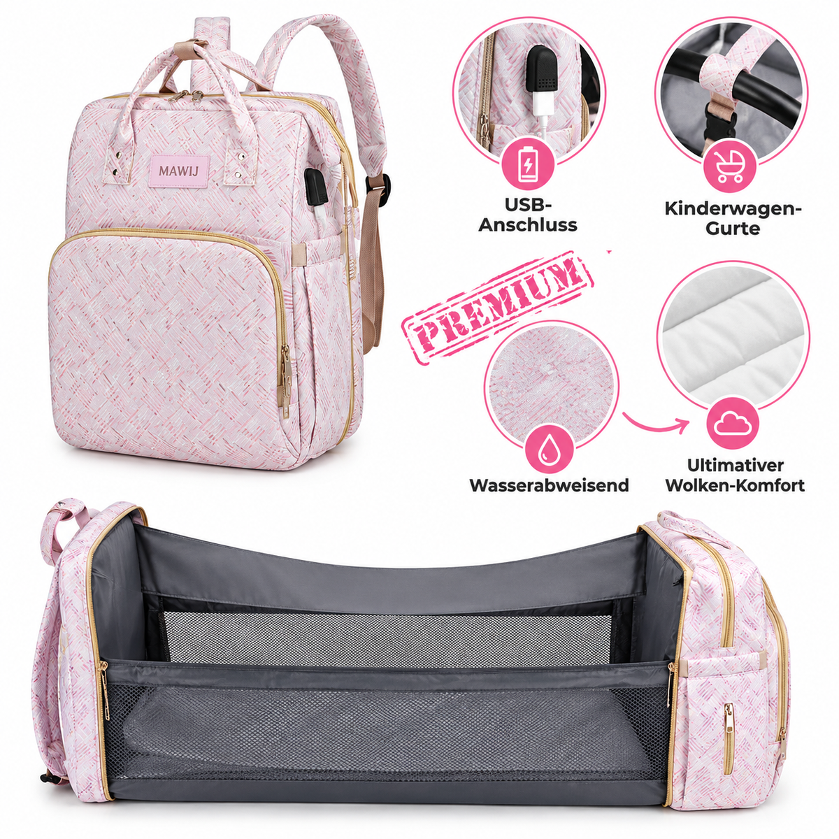 Mawij® Wickelrucksack